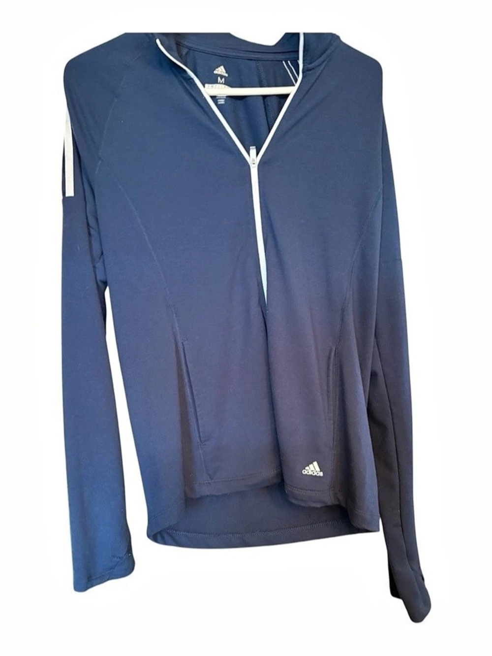 adidas Golf 1/4-Zip Pullover in Blue Size Medium Like New